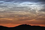 Noctilucent clouds over the Arans