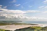 Borth and the beach from the hills above Aberdyfi
