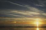 Sunset and sundog, Borth Beach