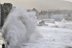 Aberystwyth Prom during the great storm of 6th January 2014