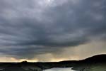 Thunderstorm over Plynlimon from Llyn Clywedog