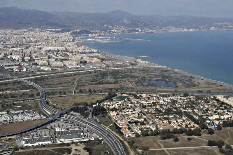 Coastal belt from above Malaga