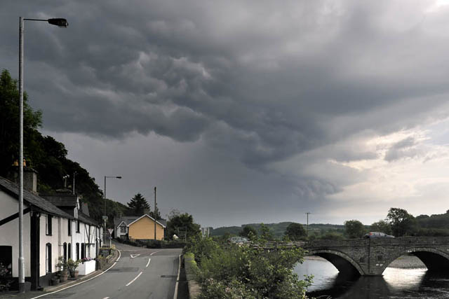 Thunderstorm from Dyfi Bridge
