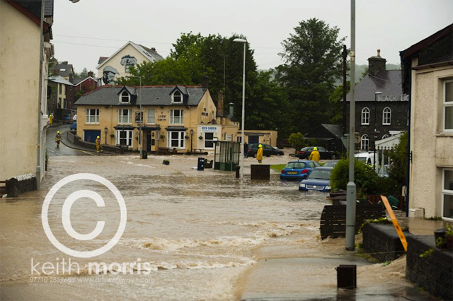 Talybont floods (Keith Morris)