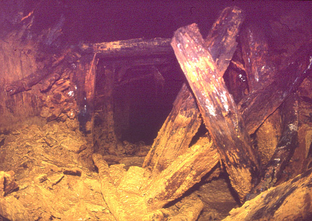 Inside the No.9 Adit at Cwmrheidol