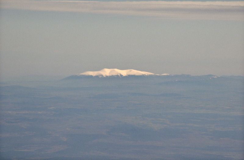 Distant snow peak