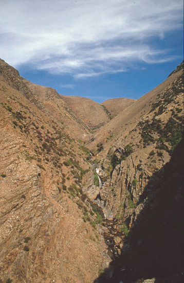 The ravine from our furthest-down point