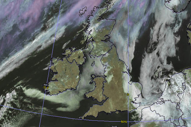 satellite image of sea-fog