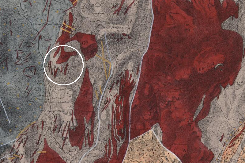 geological map of SE Harlech Dome