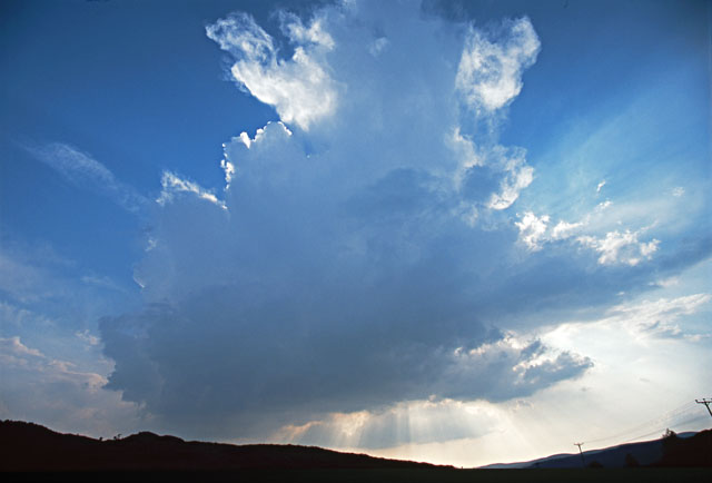 cumulonumbus cloud over machynlleth