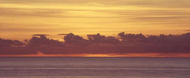 Sunset over Cardigan Bay, Autumn 2003