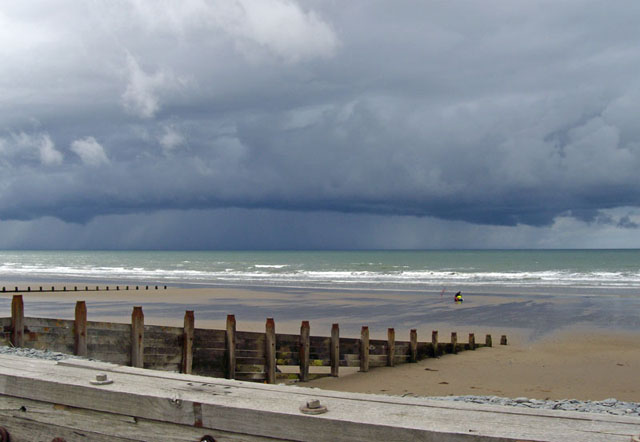 distant gust front at borth