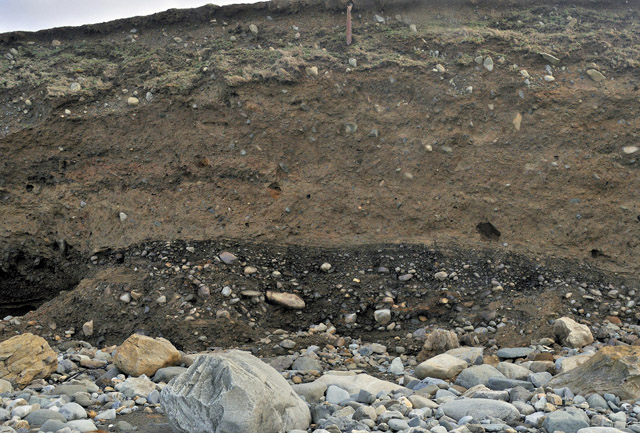glacial debris section, Tonfanau