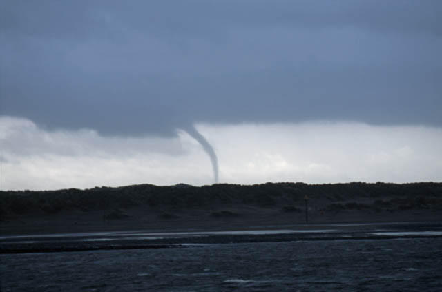 Waterspout getting bigger....