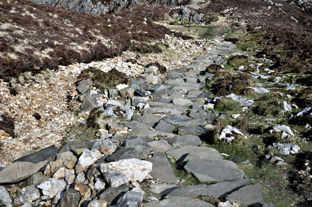 Cadair Idris via Minffordd Path: Erosion control