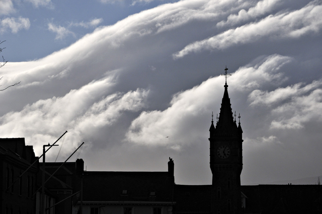 clocktower and cloud