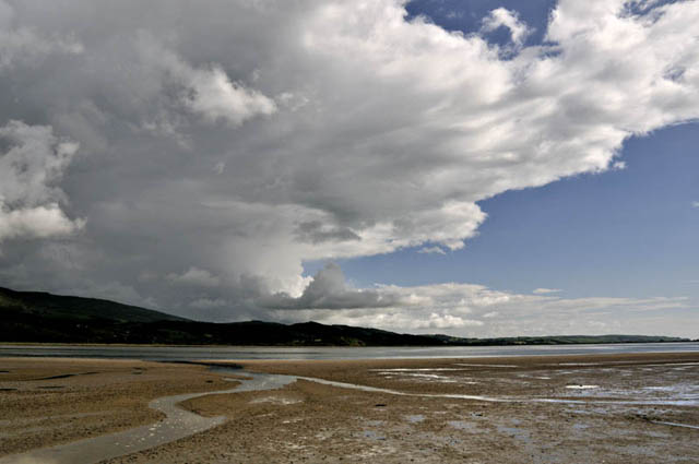 Storm-clouds over Dyfi Estuary