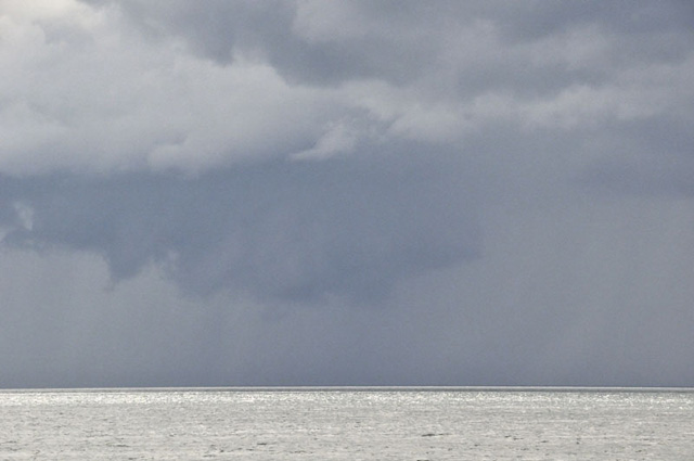 Wall-cloud over Cardigan Bay