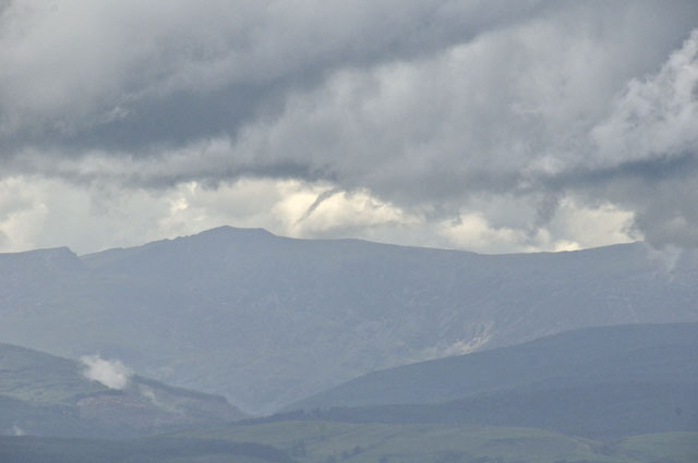 Funnel-cloud over Cadair Idris