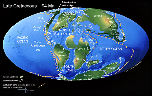 Earth in the Cretaceous Period