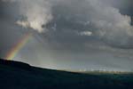 Rainbow over Trannon windfarm
