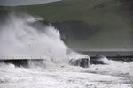 Wavecrash at Aberystwyth - ex-hurricane Katia, September 12 2011
