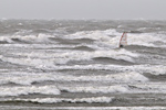 Windsurfer in a gale, Borth