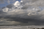 Supercell wall-cloud over Cardigan Bay