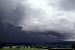 Gust-front developing on storm over Cambrian Mountains