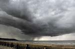 Thunderstorm off Borth Beach