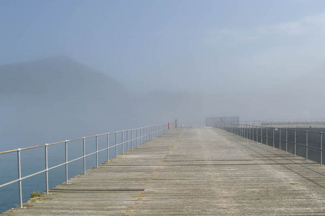 Sea-fog at Trefor Pier