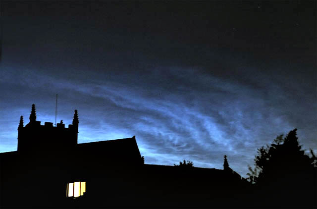 Noctilucent clouds over Machynlleth 17th June 2009