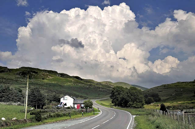 Towering cumulus, the Bwlch