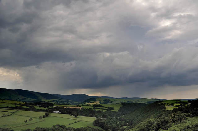 Thunderstorms brewing over Cambrian Mountains