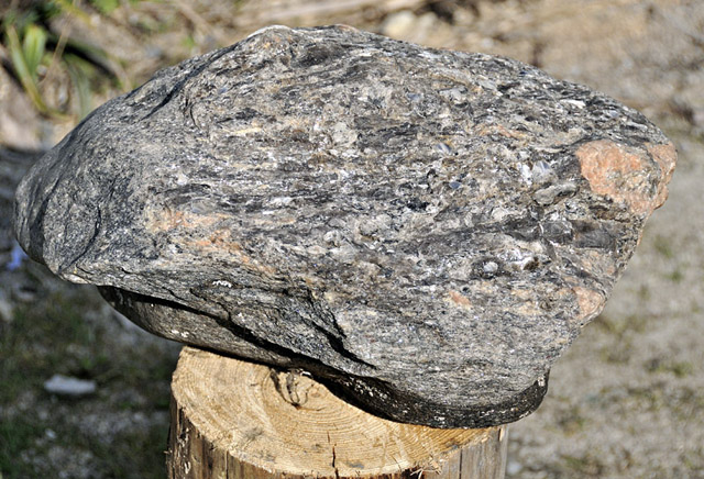 boulder of high grade
                metamorphic rock
