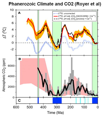 phanerozoic climate and carbon dioxide
