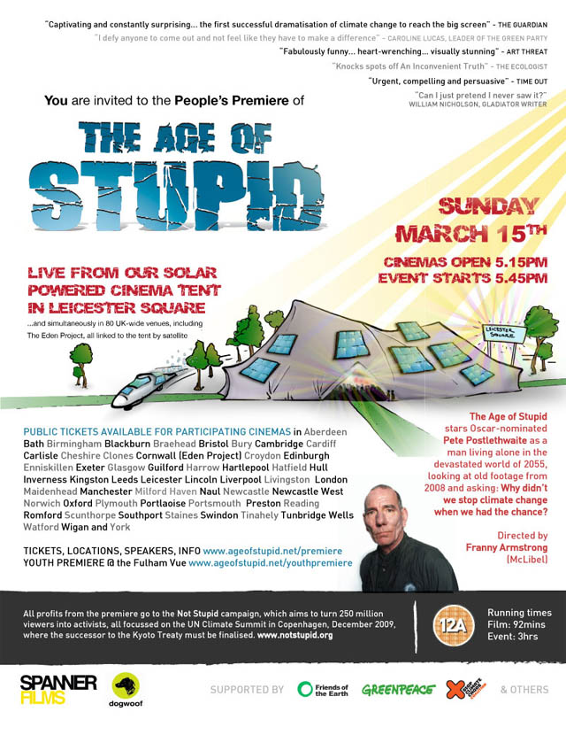 The Age of Stupid - poster
