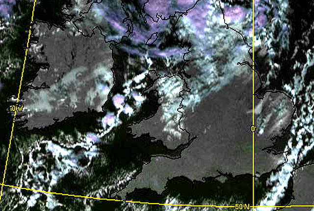 satellite image snow extent wales